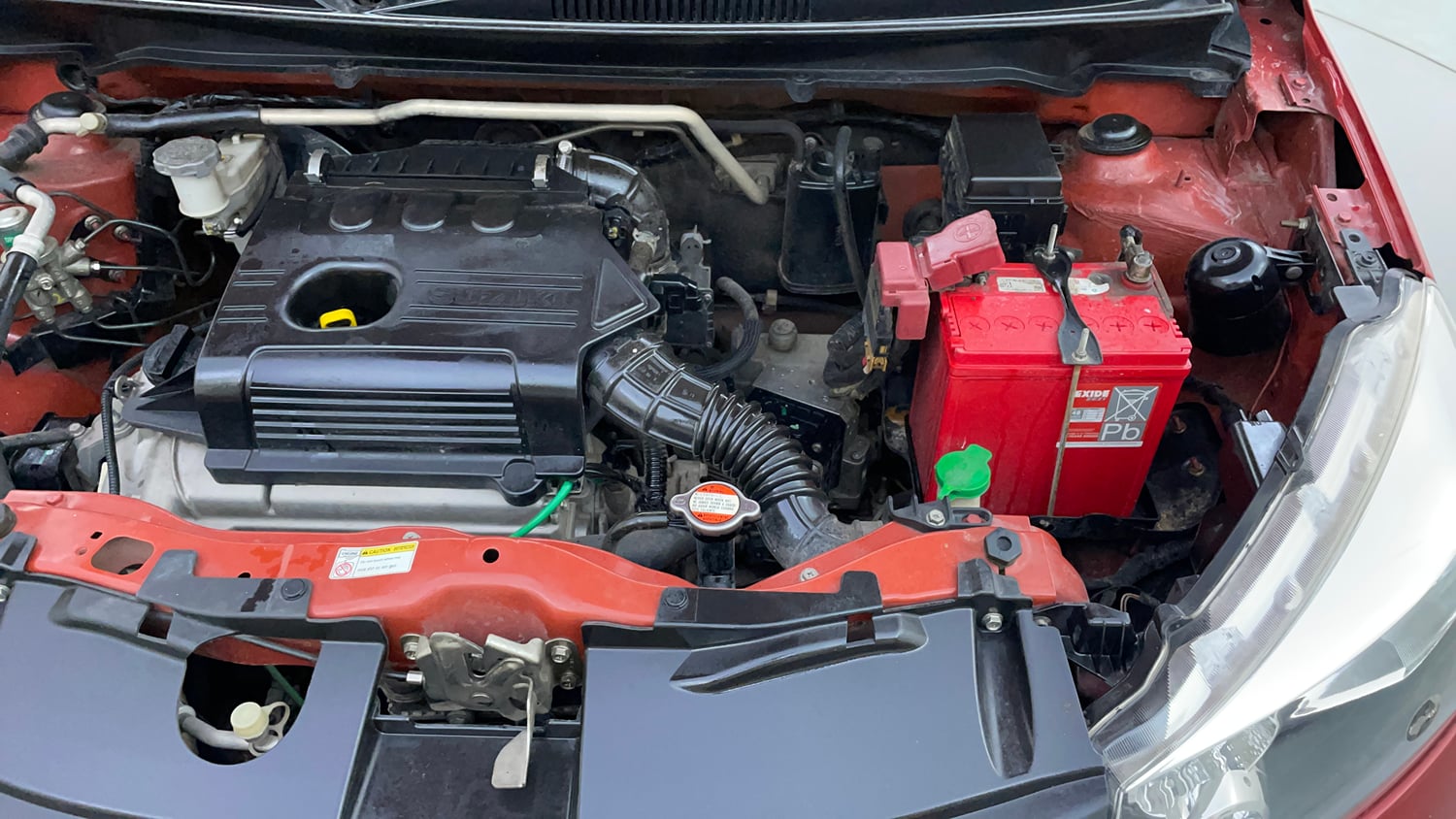Used 2015 Maruti Suzuki Celerio VXi AMT Petrol Automatic engine ENGINE LEFT SIDE VIEW