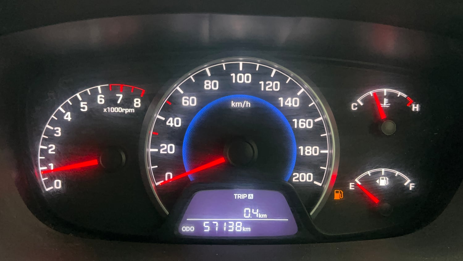 Used 2013 Hyundai Grand i10 Asta 1.2 Kappa VTVT Petrol Manual interior CLUSTERMETER VIEW