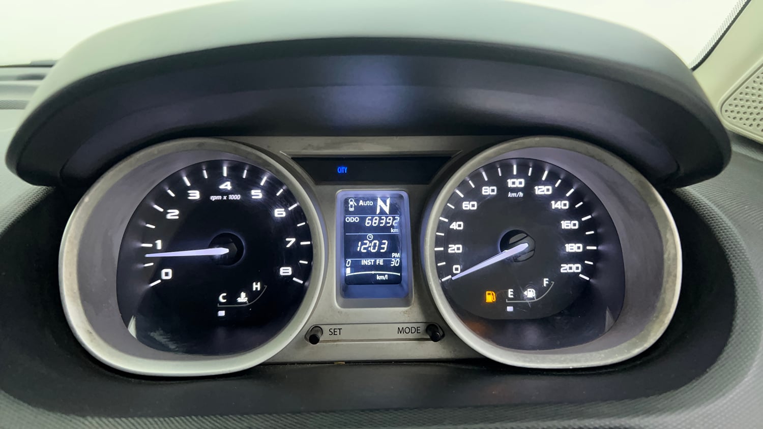 Used 2017 Tata Tiago Revotron XTA Petrol Automatic interior CLUSTERMETER VIEW