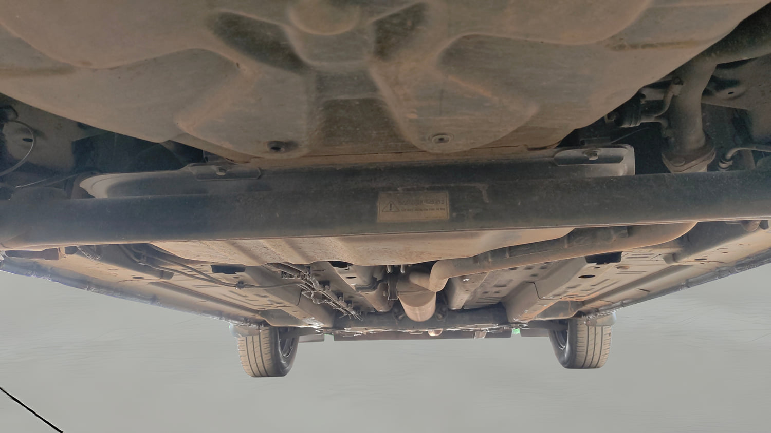 Used 2023 Tata Punch Pure MT Petrol Manual extra REAR UNDERBODY VIEW (TAKEN FROM REAR)