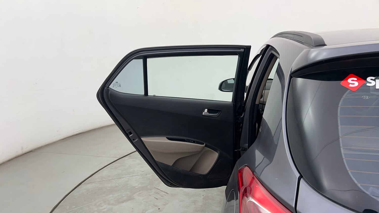 Used 2013 Hyundai Grand i10 Asta 1.2 Kappa VTVT Petrol Manual interior LEFT REAR DOOR OPEN VIEW