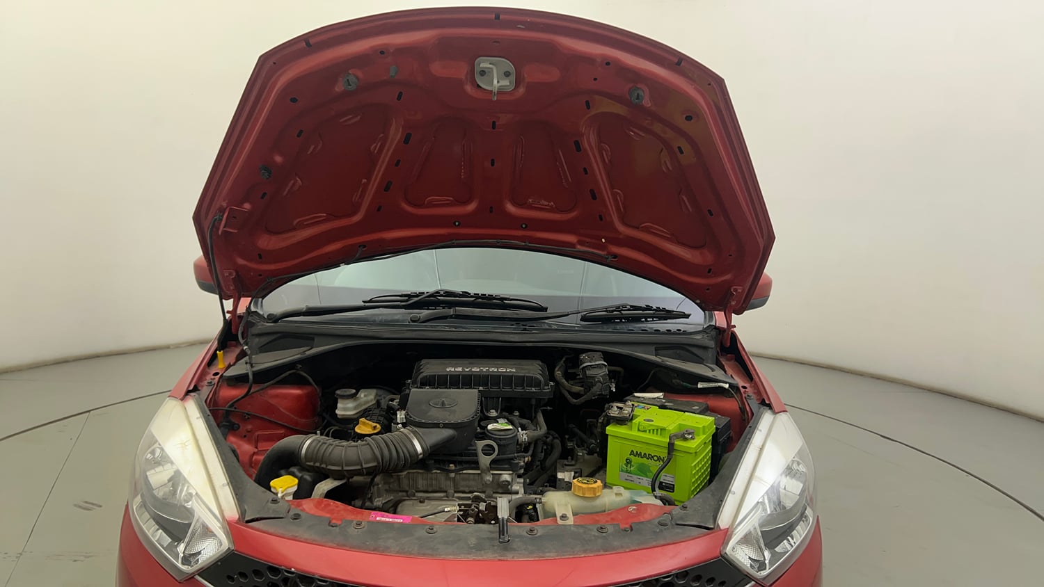 Used 2017 Tata Tiago Revotron XTA Petrol Automatic engine ENGINE & BONNET OPEN FRONT VIEW
