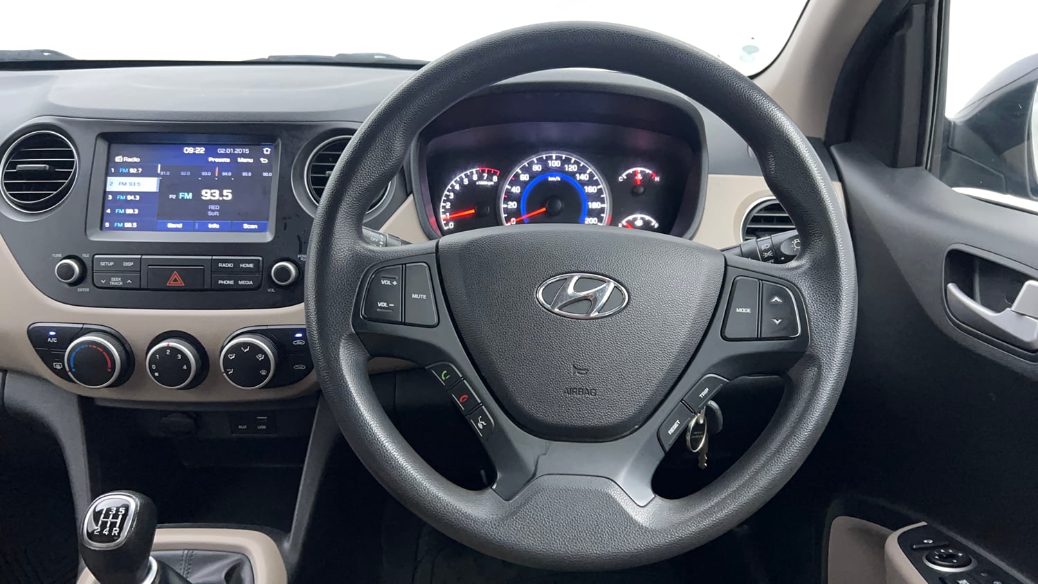 Used 2018 Hyundai Grand i10 Sportz 1.2 Kappa VTVT Petrol Manual interior STEERING VIEW