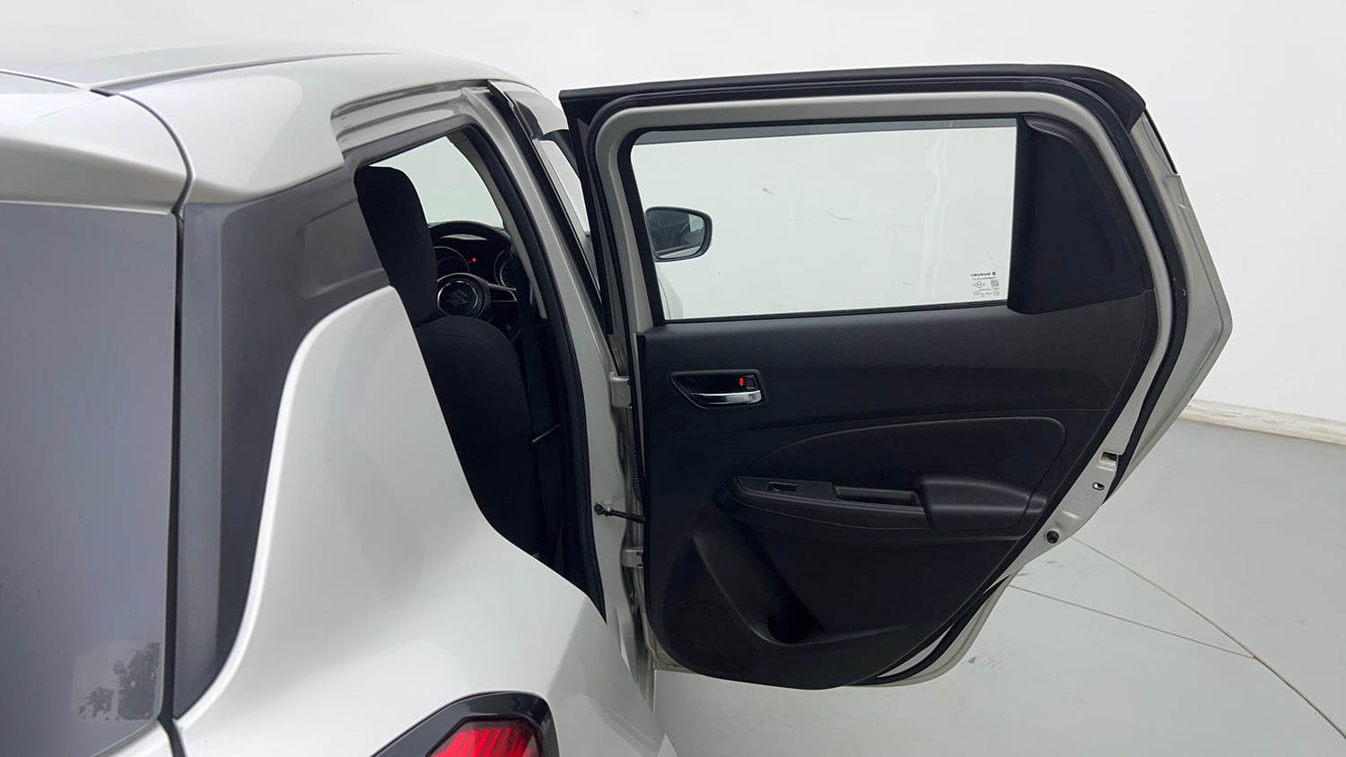 Used 2021 Maruti Suzuki Swift VXi Petrol Manual interior RIGHT REAR DOOR OPEN VIEW