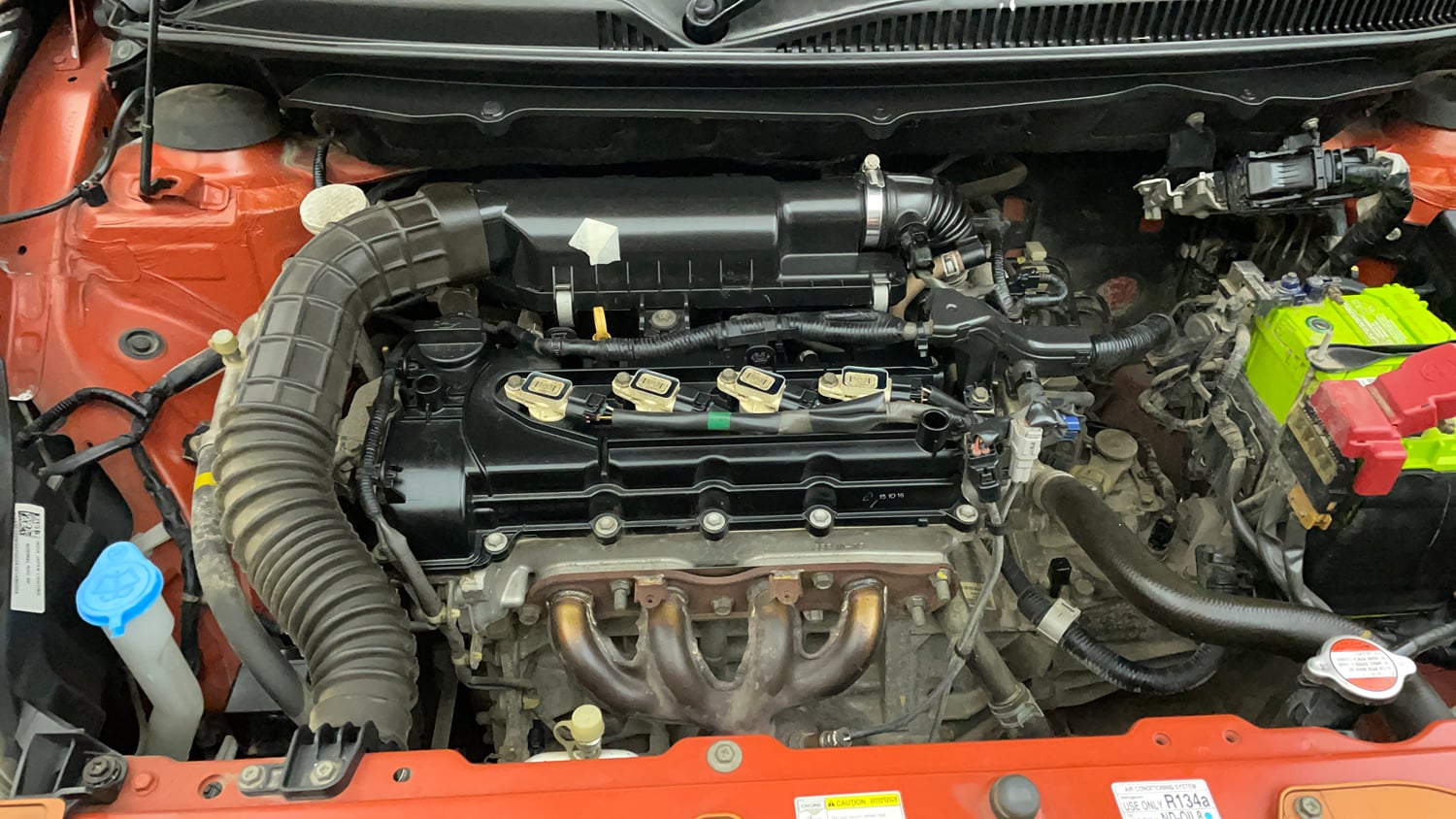 Used 2016 Maruti Suzuki Baleno Zeta 1.2 Petrol Manual engine ENGINE RIGHT SIDE VIEW