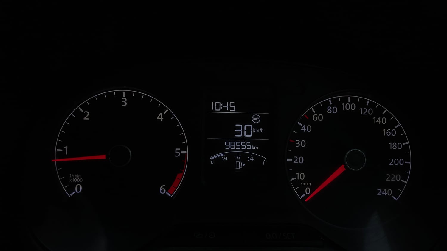 Used 2015 Volkswagen Polo GT TDI Diesel Manual interior CLUSTERMETER VIEW