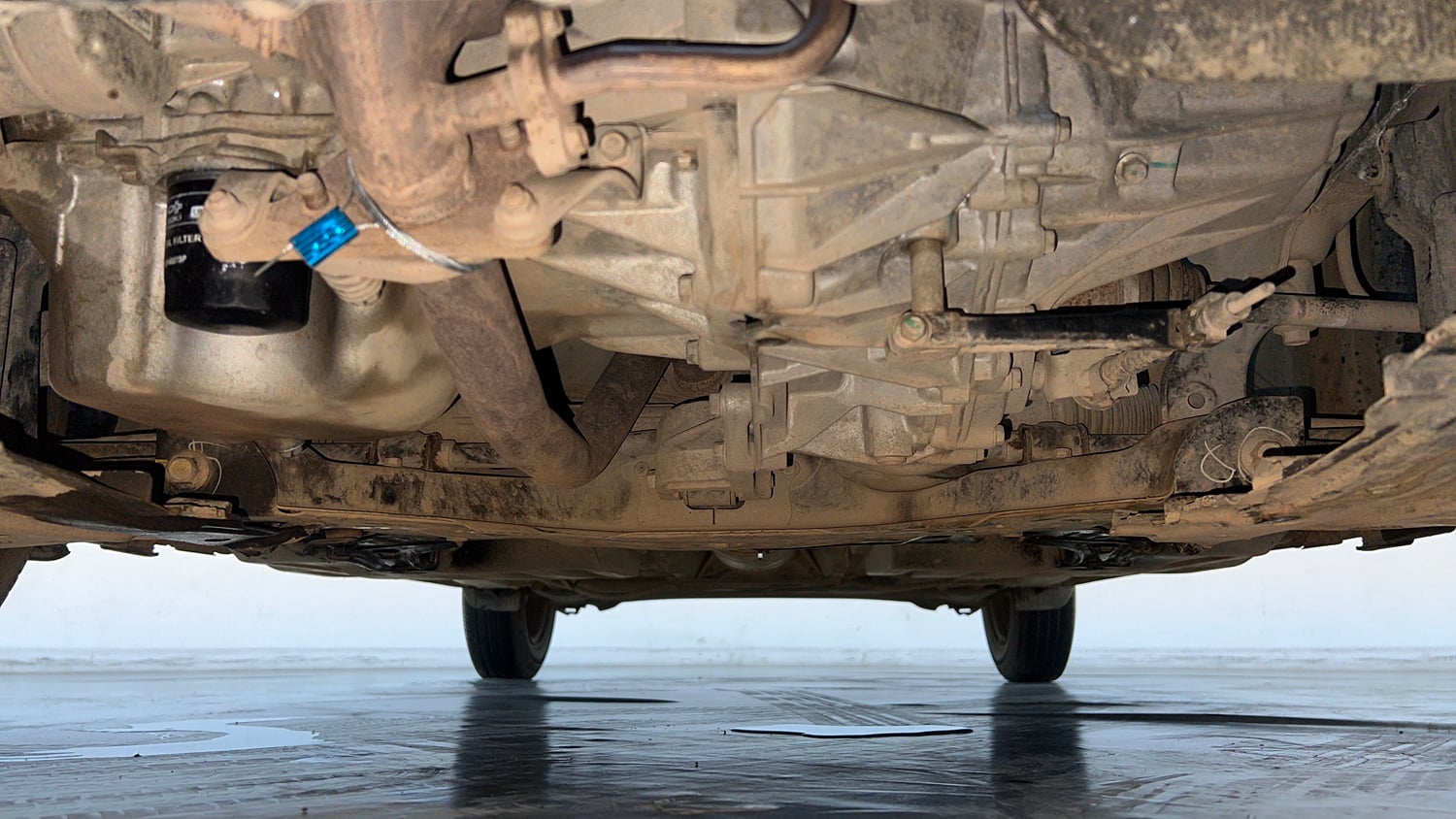 Used 2021 Maruti Suzuki Swift VXi Petrol Manual extra FRONT LEFT UNDERBODY VIEW