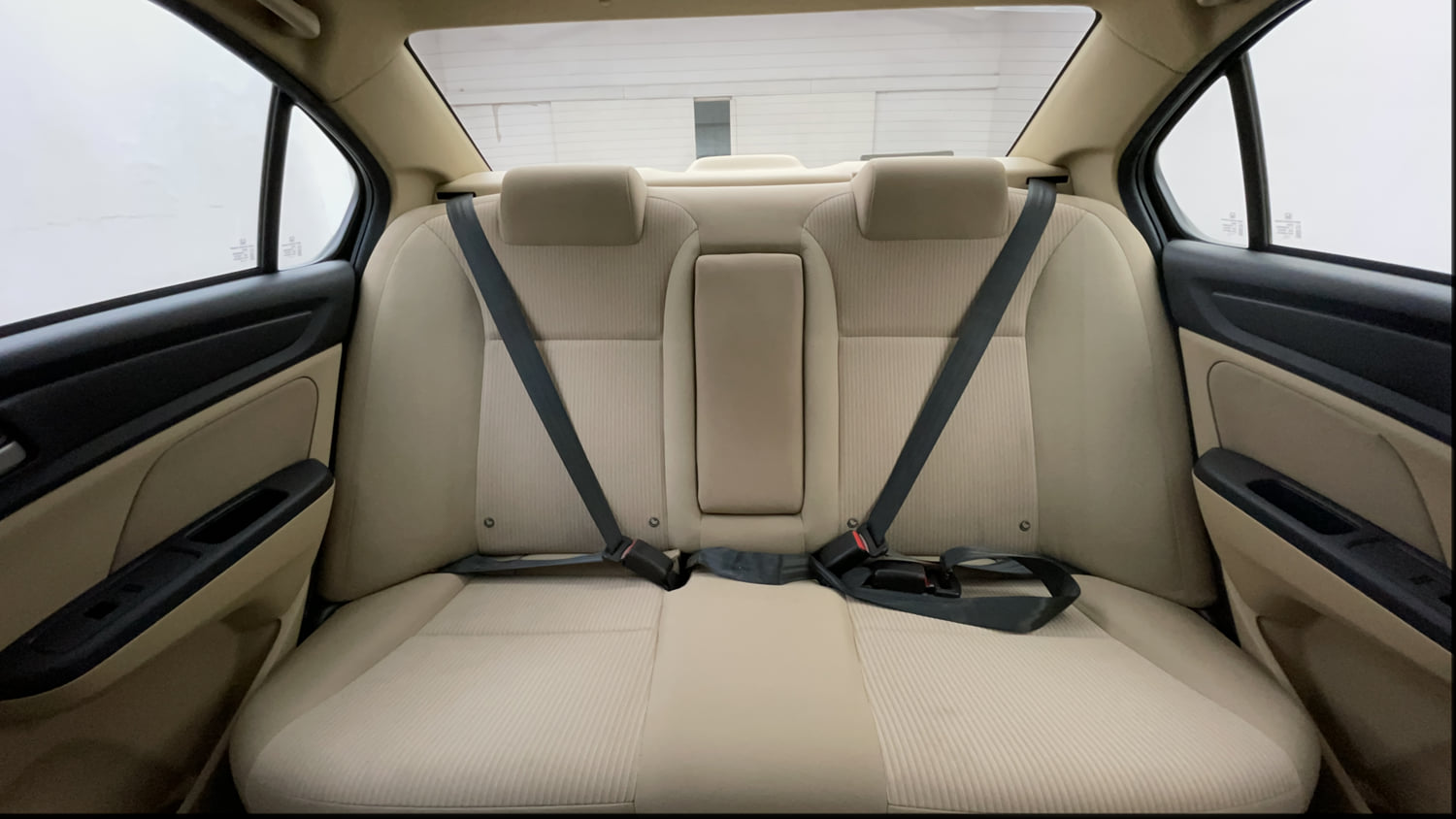 Used 2019 Honda Amaze 1.2 V CVT Petrol Petrol Automatic interior REAR SEAT CONDITION VIEW