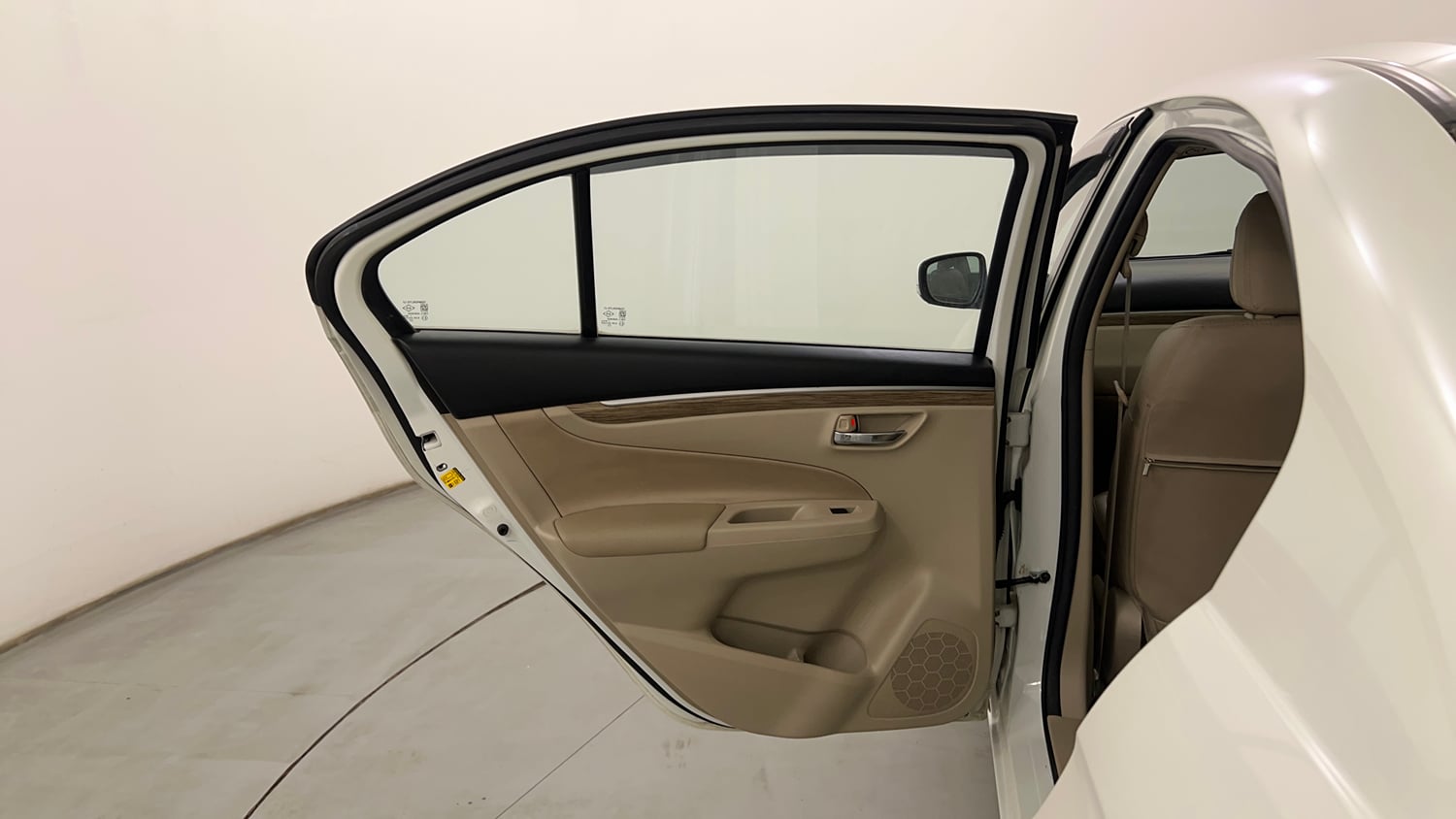 Used 2023 Maruti Suzuki Ciaz Zeta 1.5 Petrol Manual interior LEFT REAR DOOR OPEN VIEW