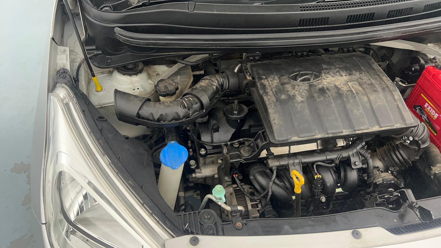Used 2016 Hyundai Grand i10 Sportz 1.2 Kappa VTVT Petrol Manual engine ENGINE RIGHT SIDE VIEW