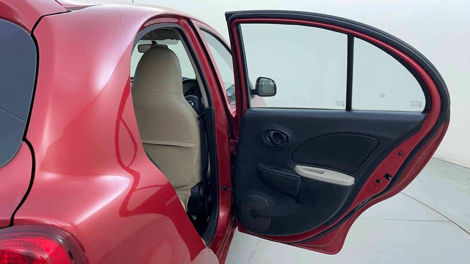 Used 2016 Nissan Micra Active XV Petrol Manual interior RIGHT REAR DOOR OPEN VIEW