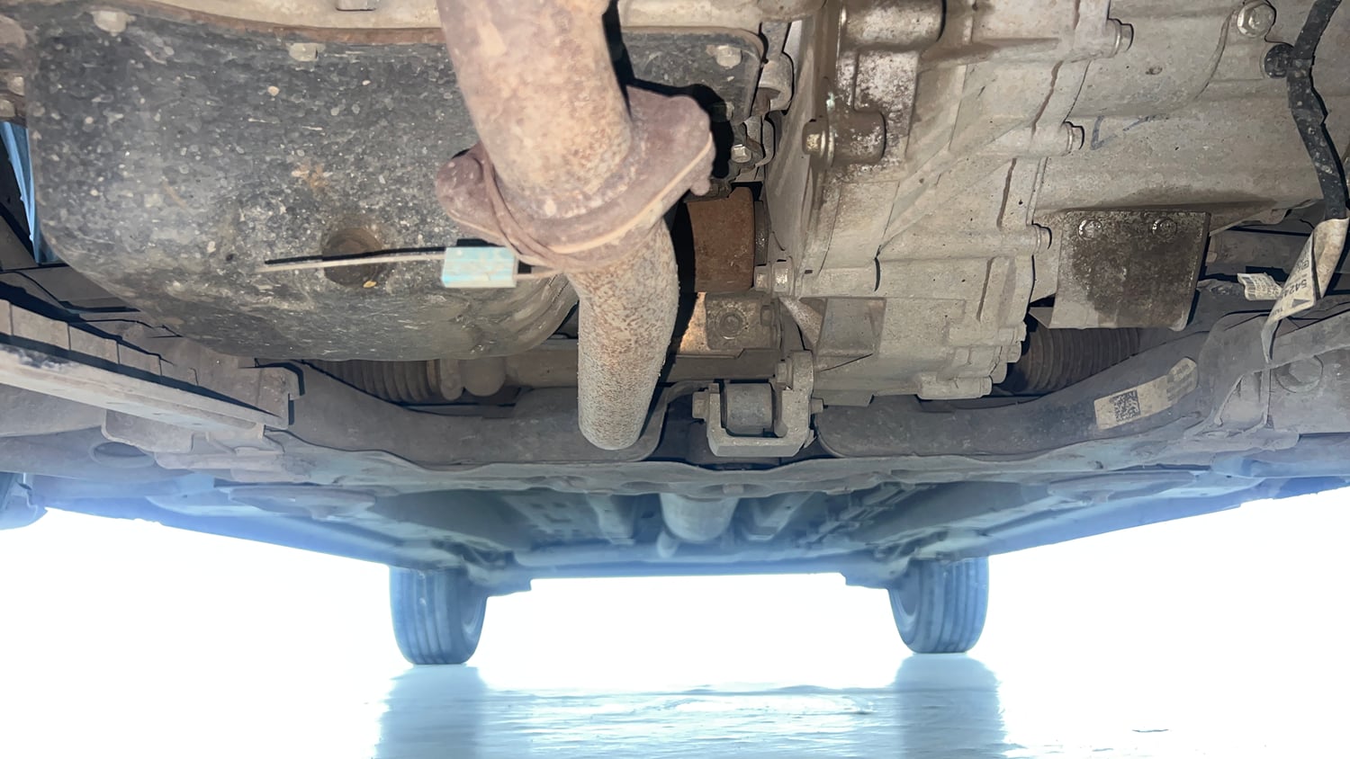 Used 2023 Tata Punch Creative AMT Petrol Automatic extra FRONT LEFT UNDERBODY VIEW