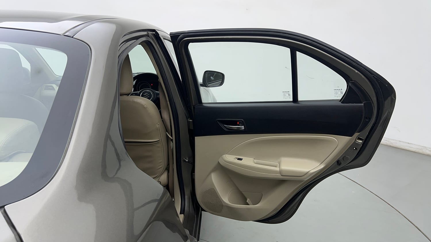 Used 2018 Maruti Suzuki Dzire VDi Diesel Manual interior RIGHT REAR DOOR OPEN VIEW