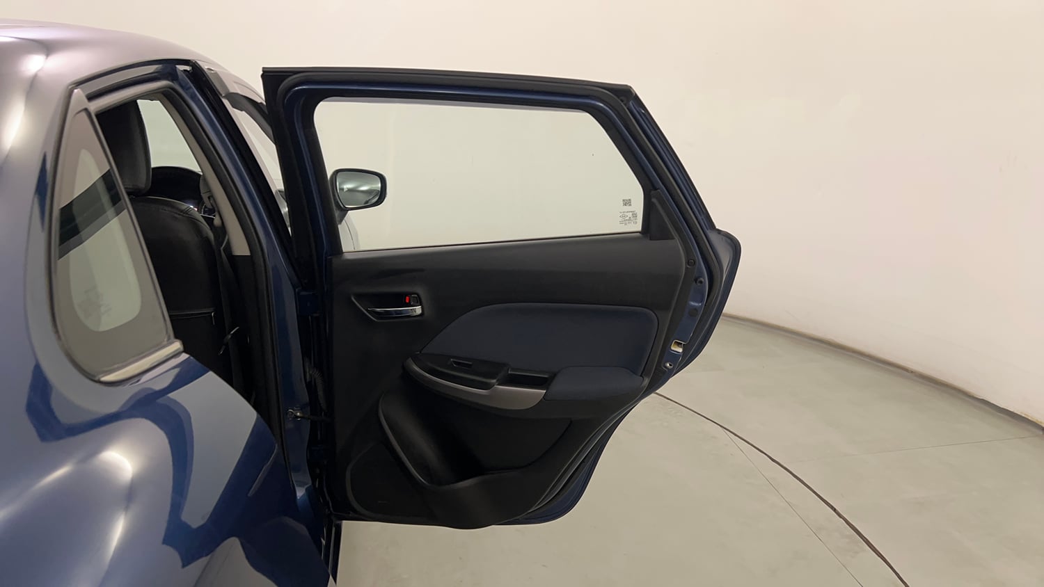 Used 2021 Maruti Suzuki Baleno Zeta Petrol Manual interior RIGHT REAR DOOR OPEN VIEW
