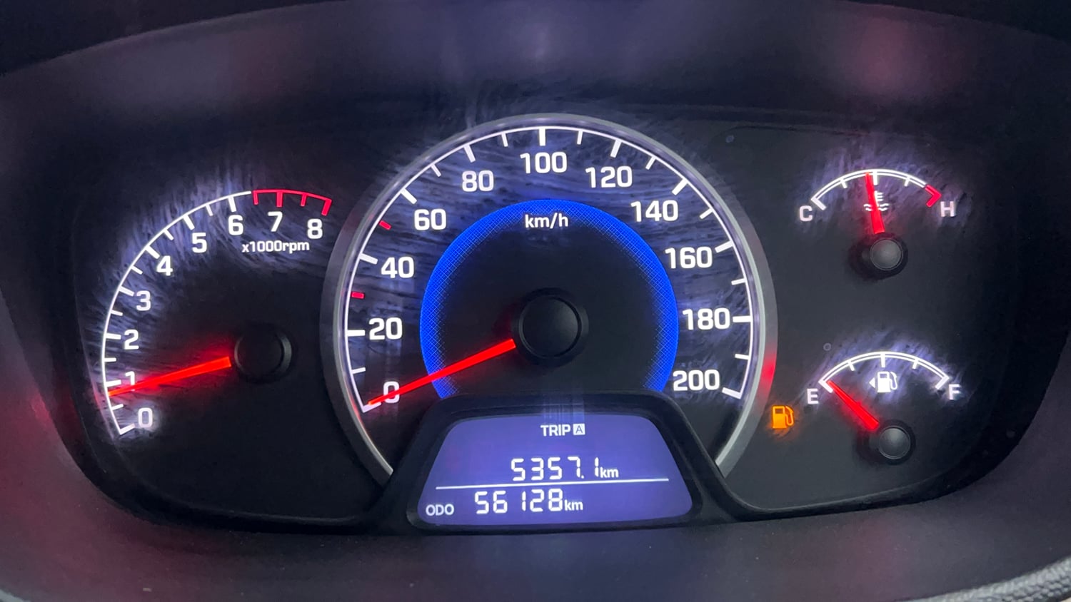 Used 2018 Hyundai Grand i10 Sportz 1.2 Kappa VTVT Petrol Manual interior CLUSTERMETER VIEW