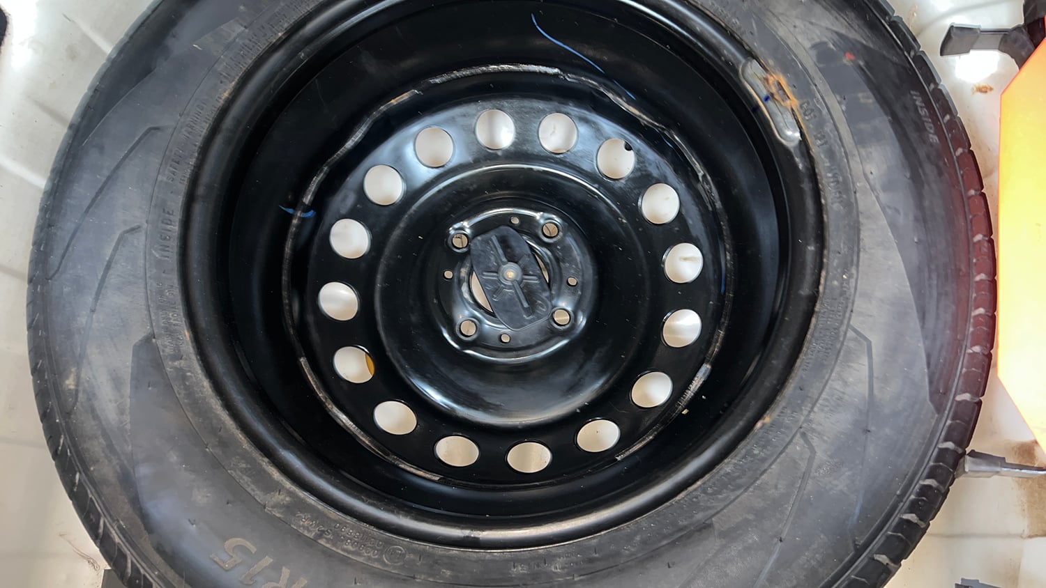 Used 2023 Tata Punch Creative AMT Petrol Automatic tyres SPARE TYRE VIEW