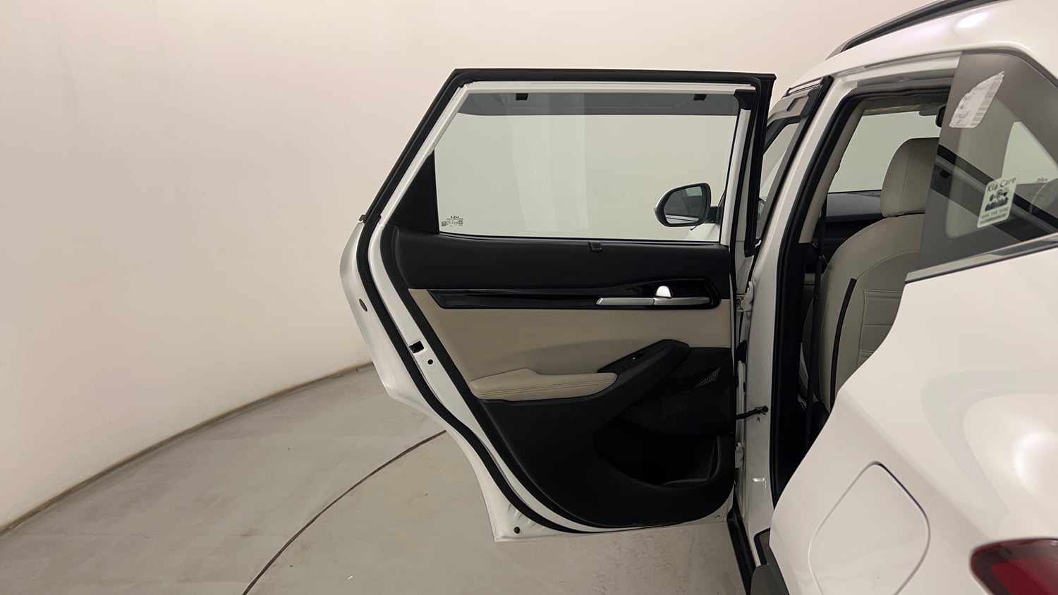 Used 2022 kia Seltos HTX 1.5 IVT Petrol Automatic interior LEFT REAR DOOR OPEN VIEW