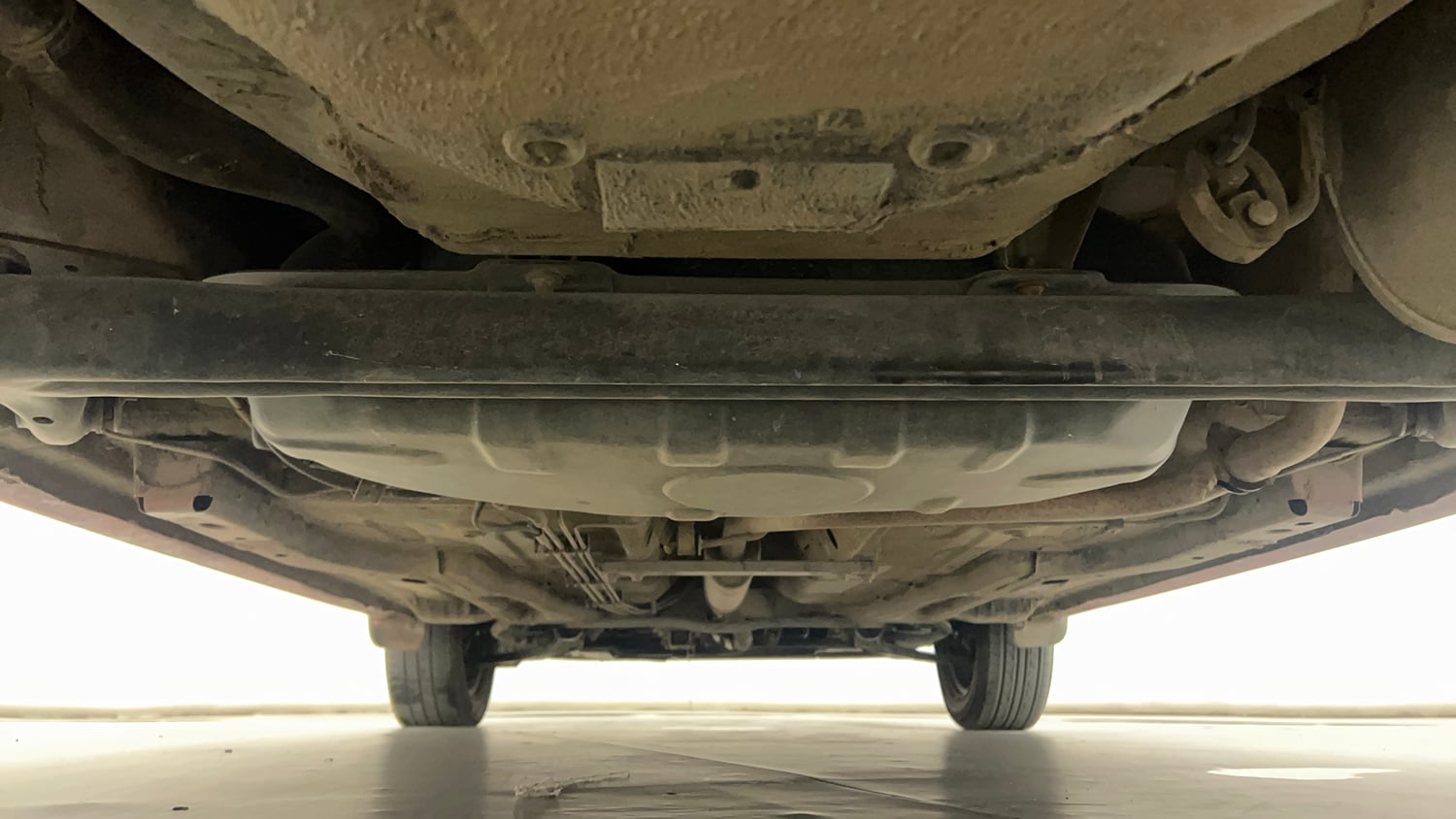 Used 2017 Tata Tiago Revotron XTA Petrol Automatic extra REAR UNDERBODY VIEW (TAKEN FROM REAR)