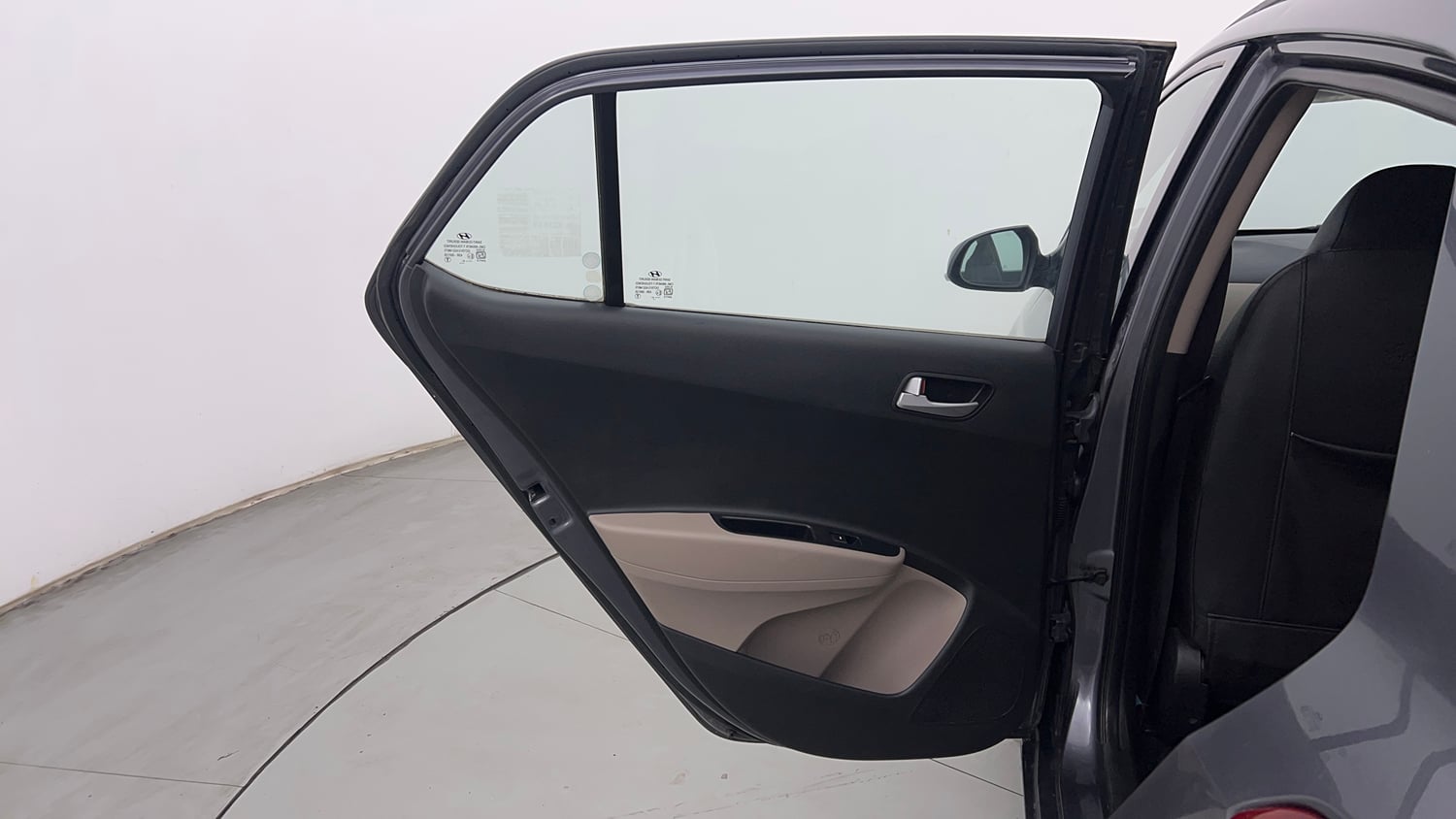 Used 2018 Hyundai Grand i10 Sportz 1.2 Kappa VTVT Petrol Manual interior LEFT REAR DOOR OPEN VIEW