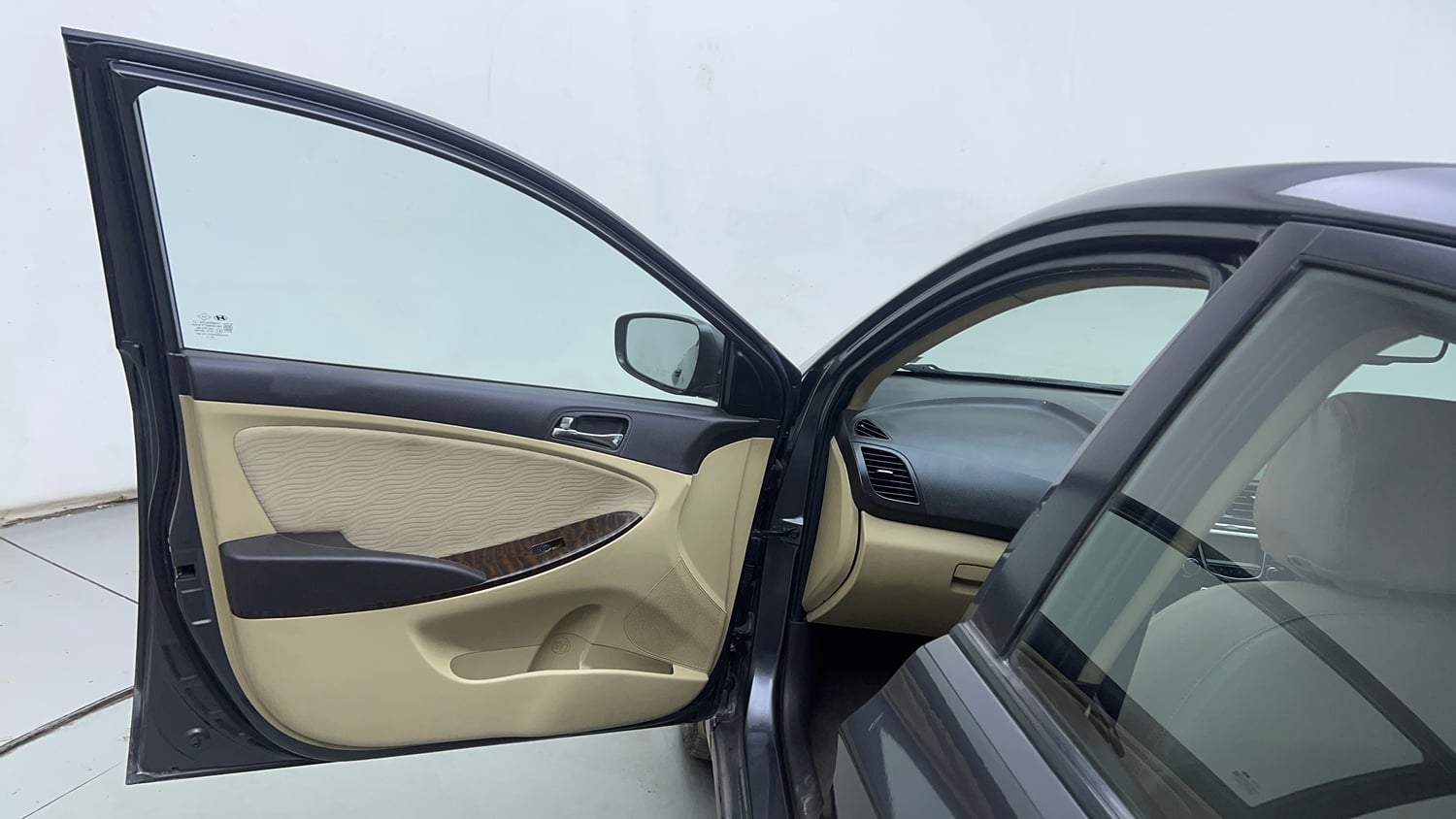 Used 2012 Hyundai Verna Fluidic 1.6 VTVT SX Petrol Manual interior LEFT FRONT DOOR OPEN VIEW