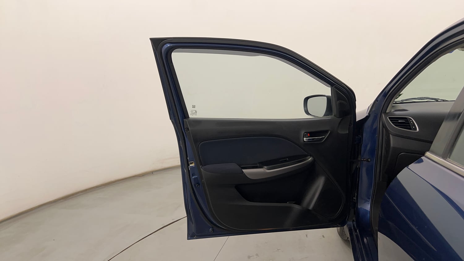 Used 2021 Maruti Suzuki Baleno Zeta Petrol Manual interior LEFT FRONT DOOR OPEN VIEW