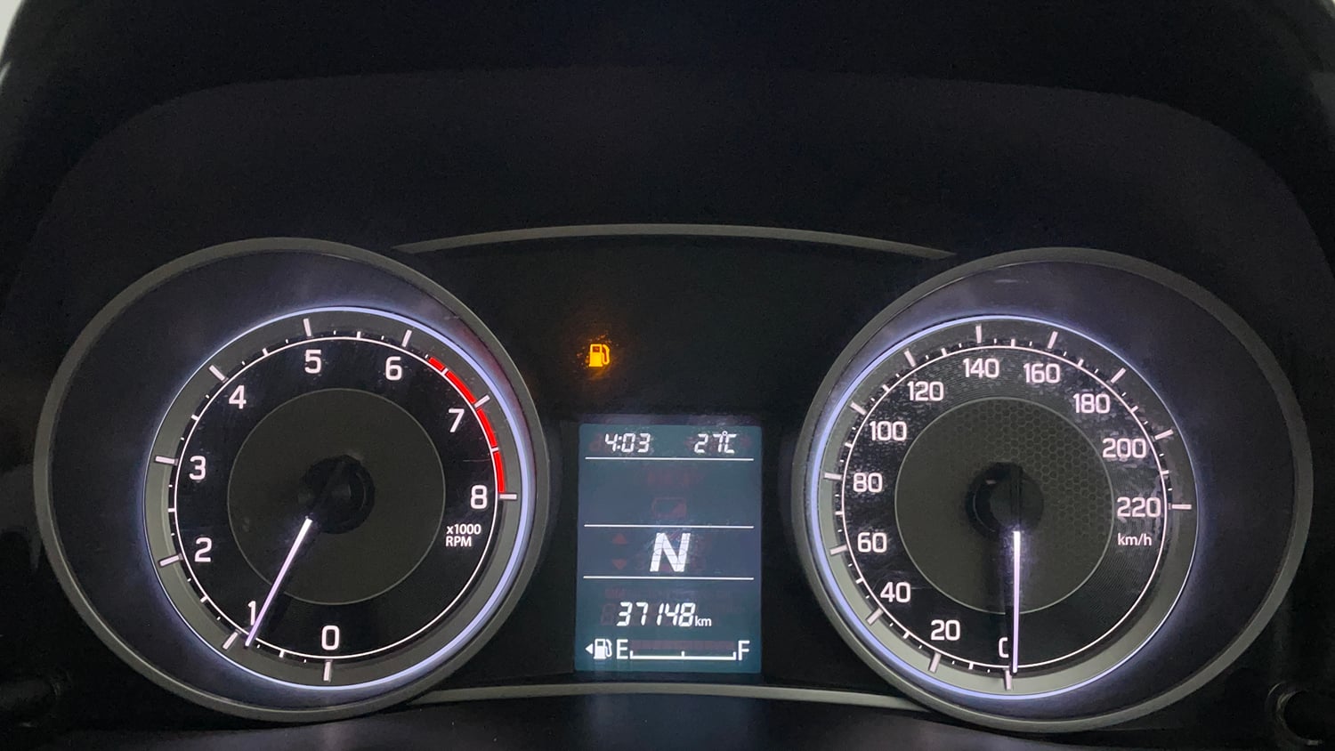 Used 2018 Maruti Suzuki Dzire VXi AMT Petrol Automatic interior CLUSTERMETER VIEW