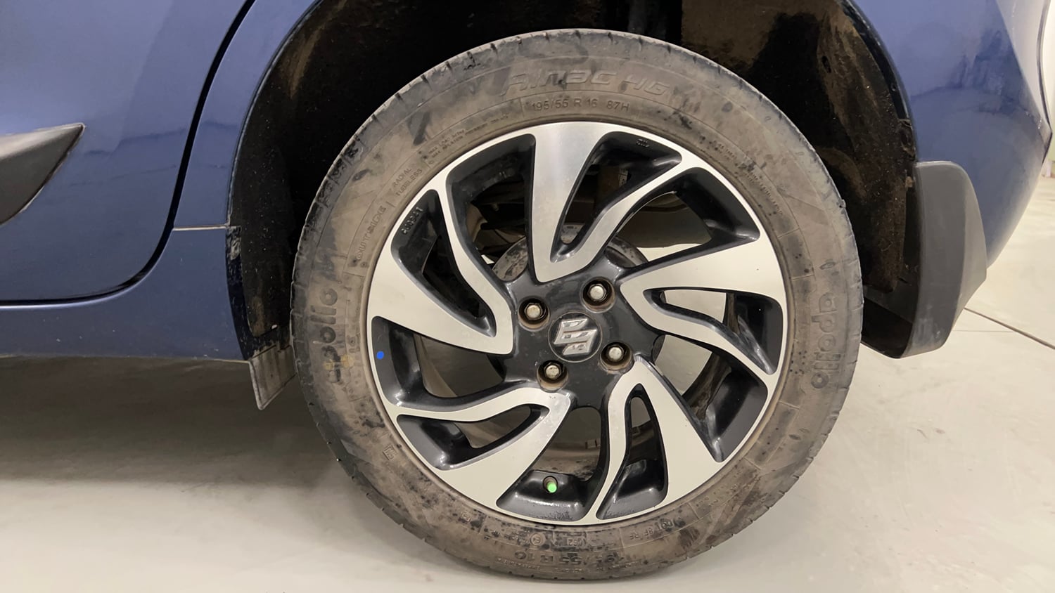 Used 2021 Maruti Suzuki Baleno Zeta Petrol Manual tyres LEFT REAR TYRE RIM VIEW