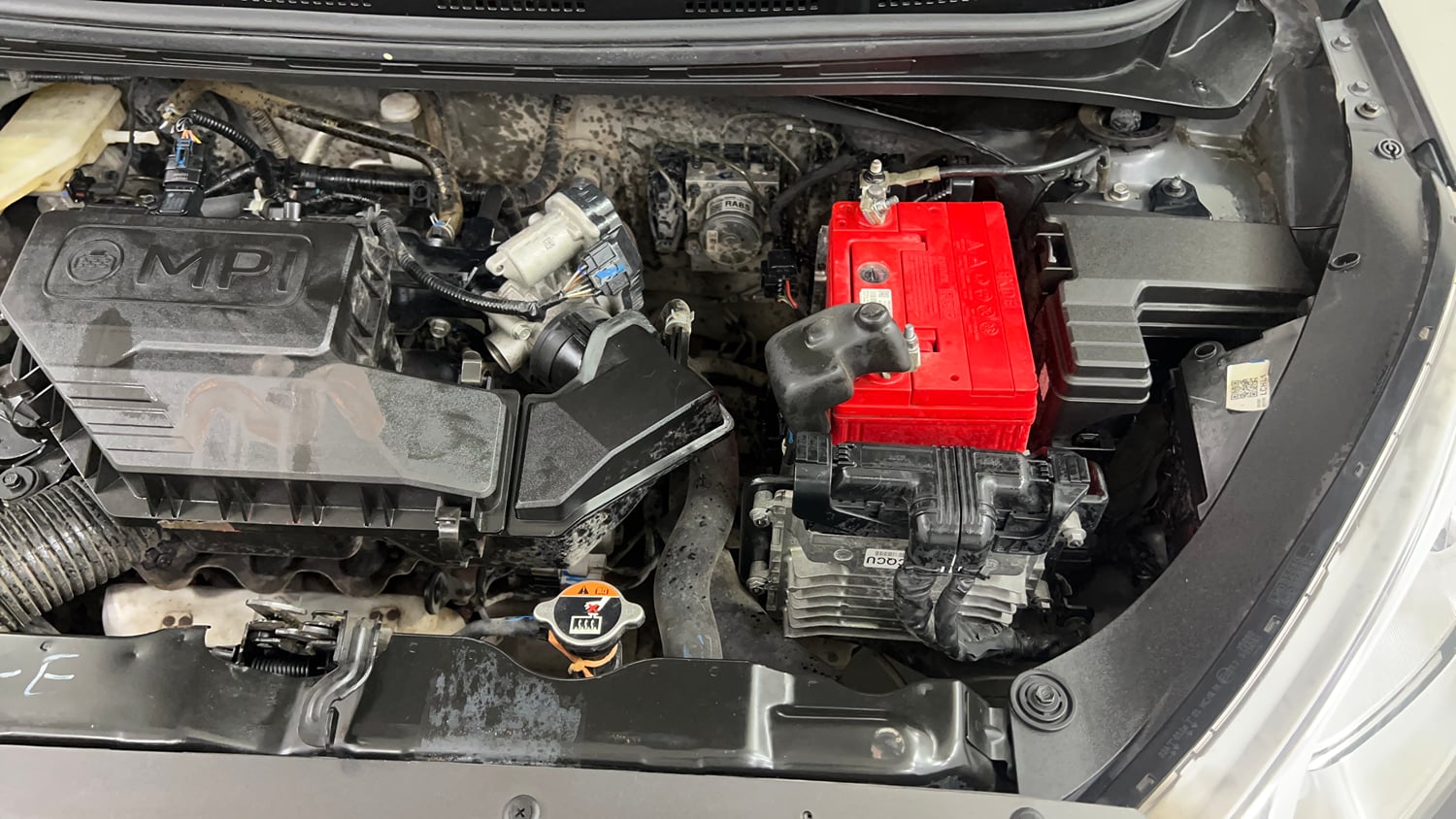 Used 2021 Hyundai Santro Sportz AMT Petrol Automatic engine ENGINE LEFT SIDE VIEW