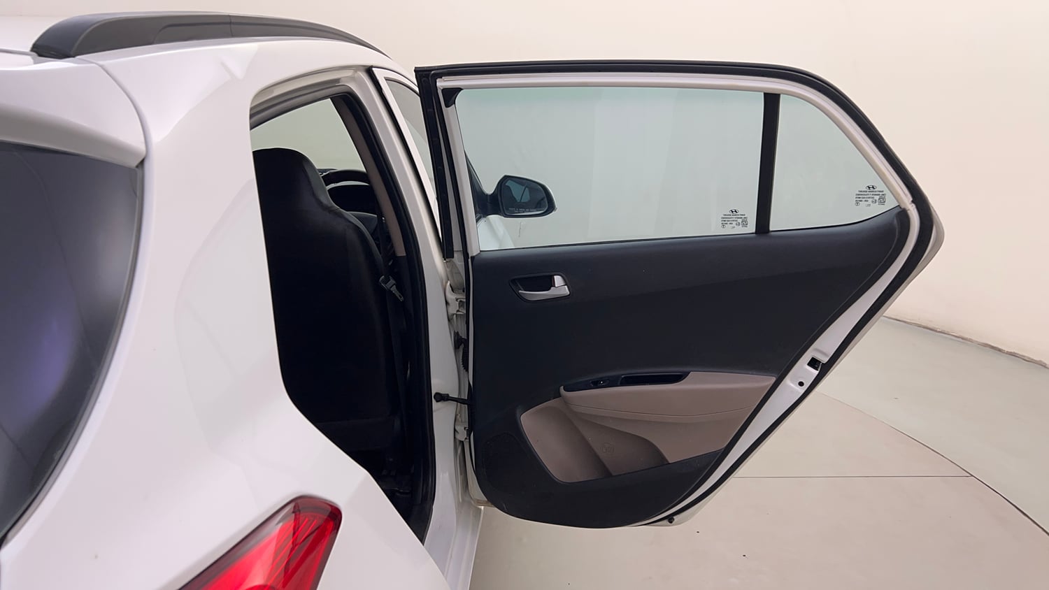 Used 2017 Hyundai Grand i10 Sportz 1.2 Kappa VTVT Petrol Manual interior RIGHT REAR DOOR OPEN VIEW