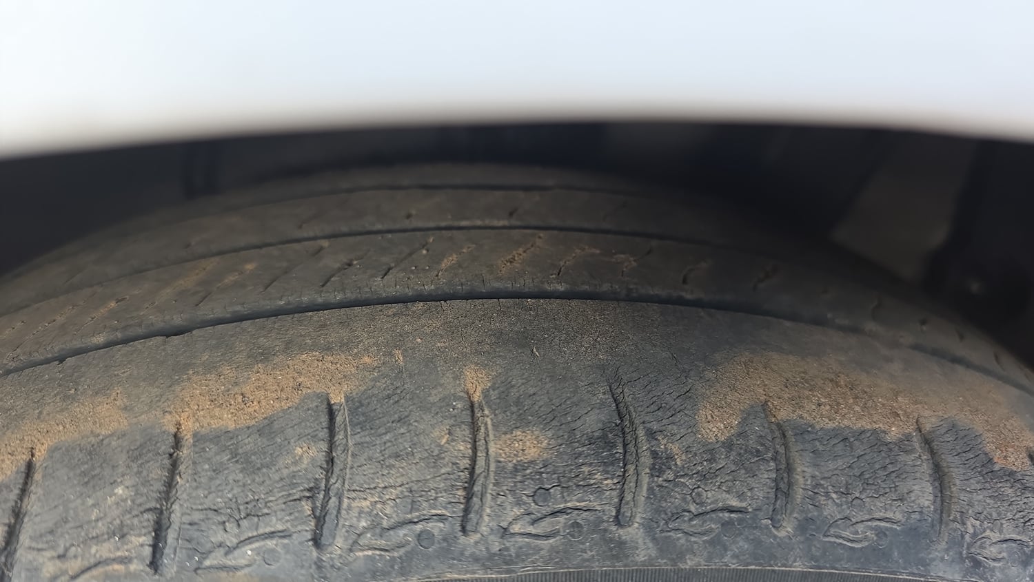 Used 2023 Hyundai Grand i10 Nios Sportz AMT 1.2 Kappa VTVT Petrol Automatic tyres LEFT REAR TYRE TREAD VIEW