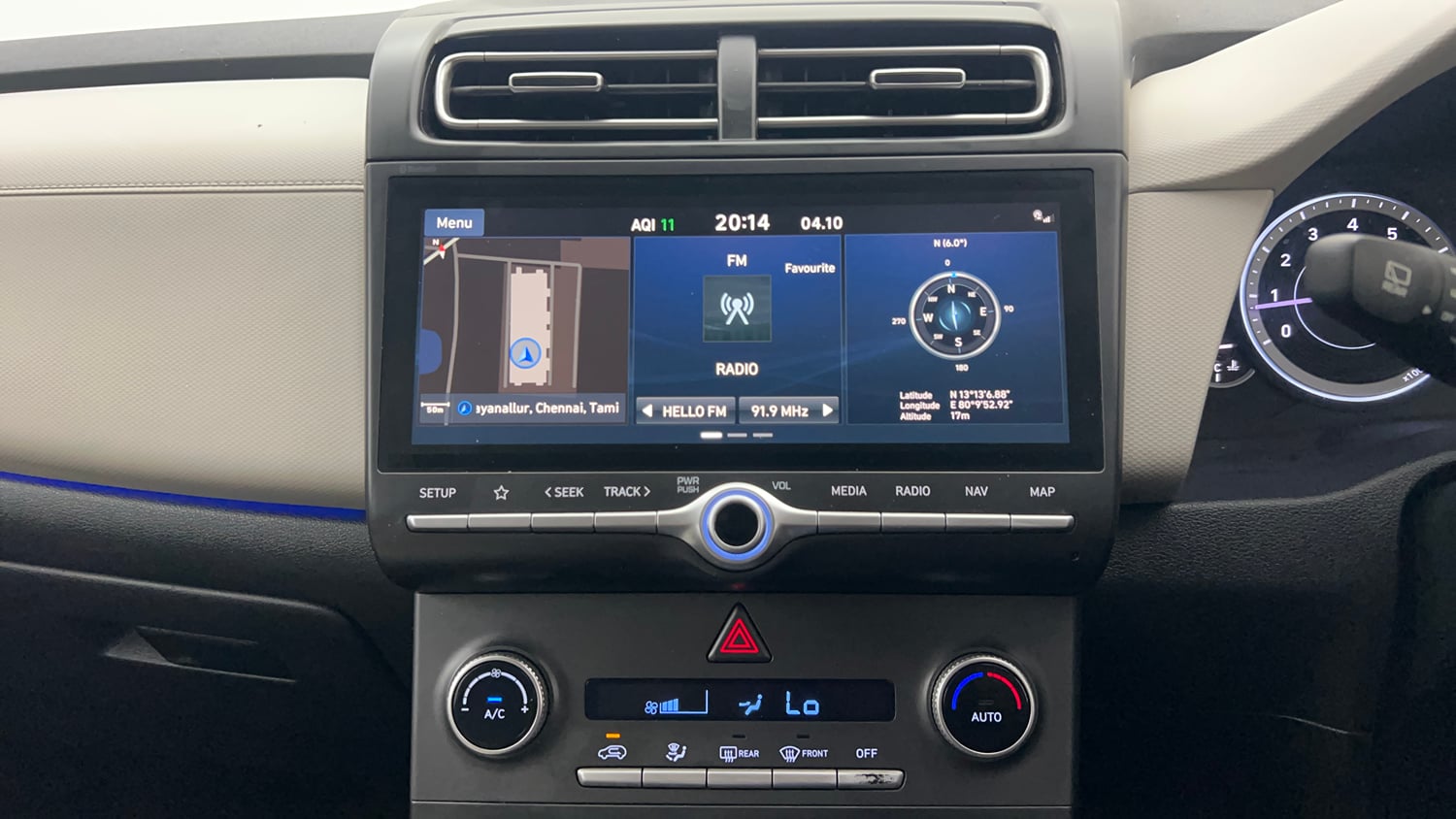 Used 2021 Hyundai Creta SX 1.5 Petrol IVT Petrol Automatic interior MUSIC SYSTEM & AC CONTROL VIEW