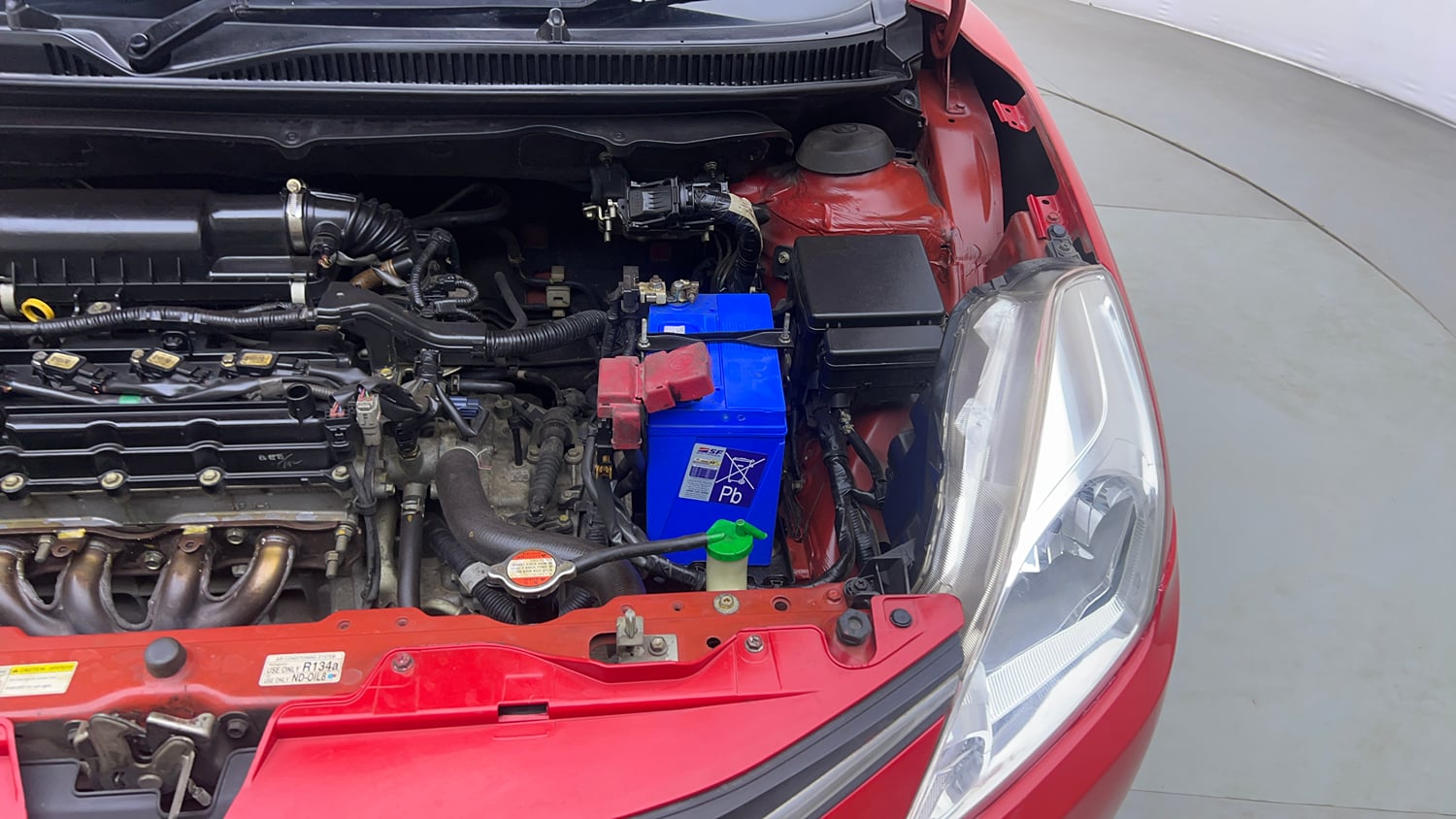 Used 2017 Maruti Suzuki Baleno Zeta 1.2 AT Petrol Automatic engine ENGINE LEFT SIDE VIEW