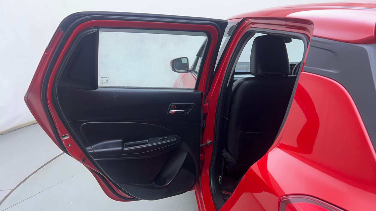 Used 2019 Maruti Suzuki Swift VXi AMT Petrol Automatic interior LEFT REAR DOOR OPEN VIEW