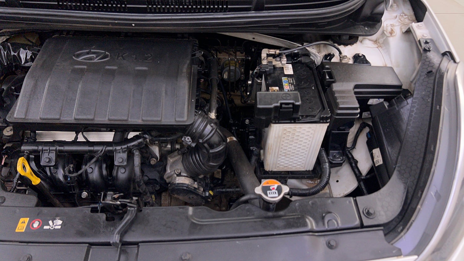 Used 2022 Hyundai Grand i10 Nios Sportz 1.2 Kappa VTVT Petrol Manual engine ENGINE LEFT SIDE VIEW