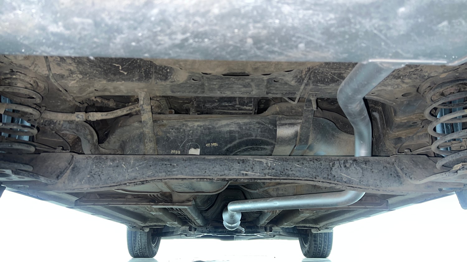 Used 2020 Kia Seltos HTK Plus 1.5 Petrol Manual extra REAR UNDERBODY VIEW (TAKEN FROM REAR)