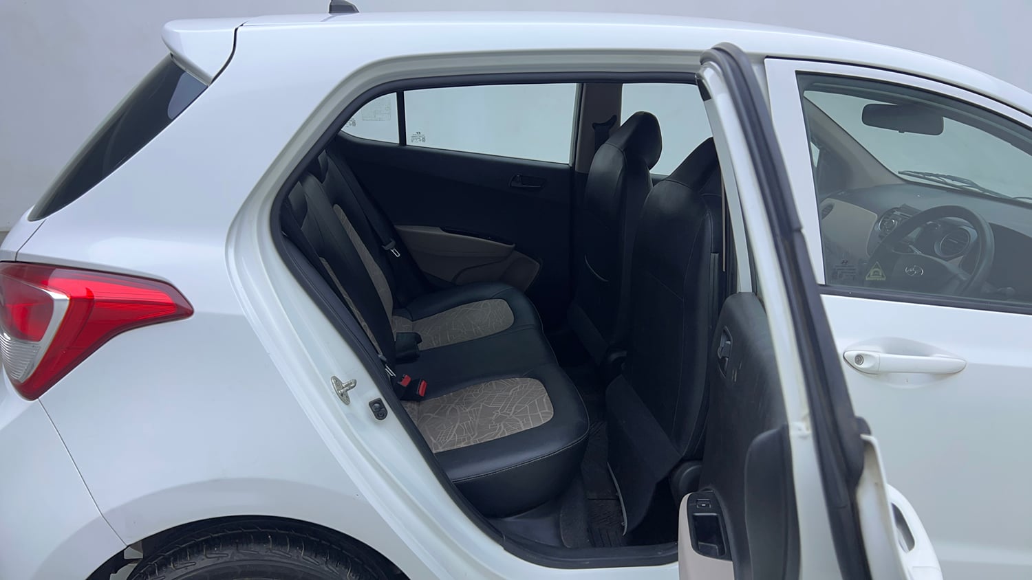 Used 2013 Hyundai Grand i10 Magna 1.2 Kappa VTVT Petrol Manual interior RIGHT SIDE REAR DOOR CABIN VIEW