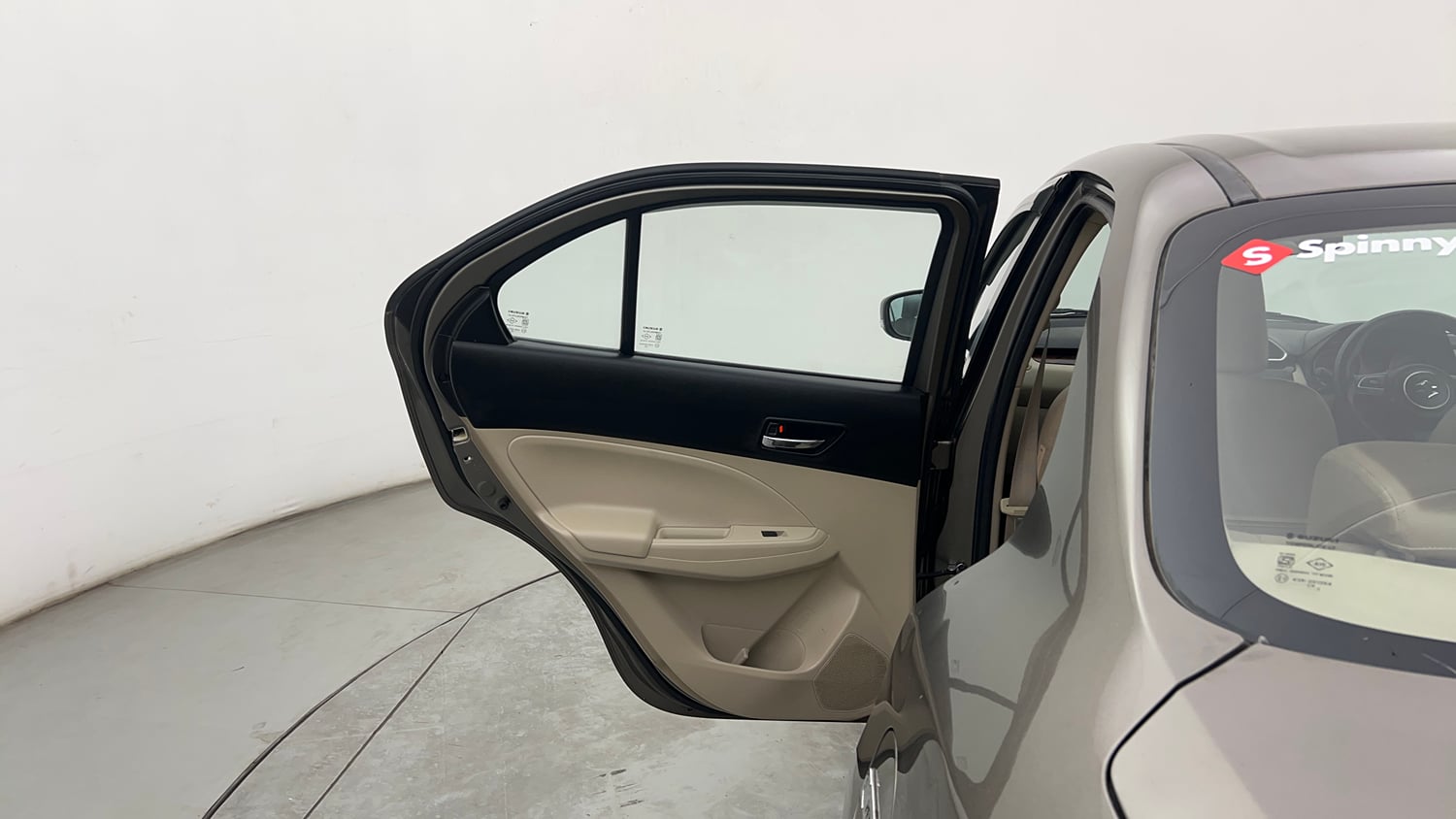 Used 2020 Maruti Suzuki Dzire VXi AMT Petrol Automatic interior LEFT REAR DOOR OPEN VIEW