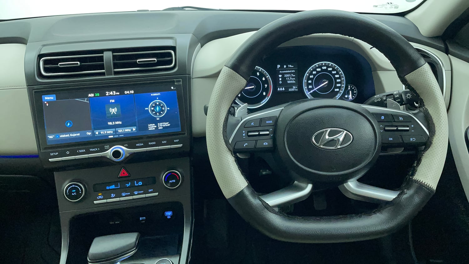 Used 2023 Hyundai Creta SX 1.5 Petrol IVT Petrol Automatic interior STEERING VIEW