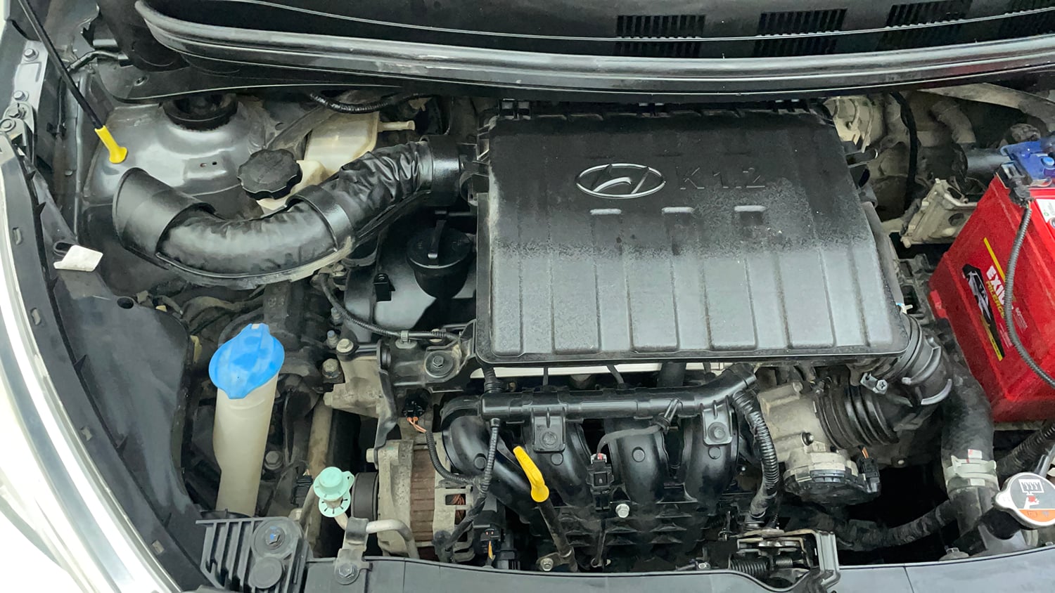 Used 2019 Hyundai Grand i10 Sportz 1.2 Kappa VTVT Petrol Manual engine ENGINE LEFT SIDE VIEW