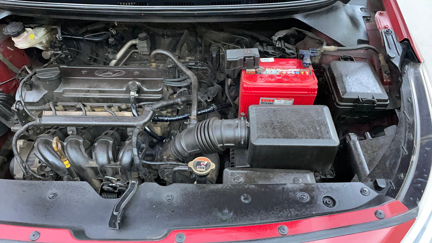 Used 2016 Hyundai Elite i20 Sportz 1.2 Petrol Manual engine ENGINE LEFT SIDE VIEW