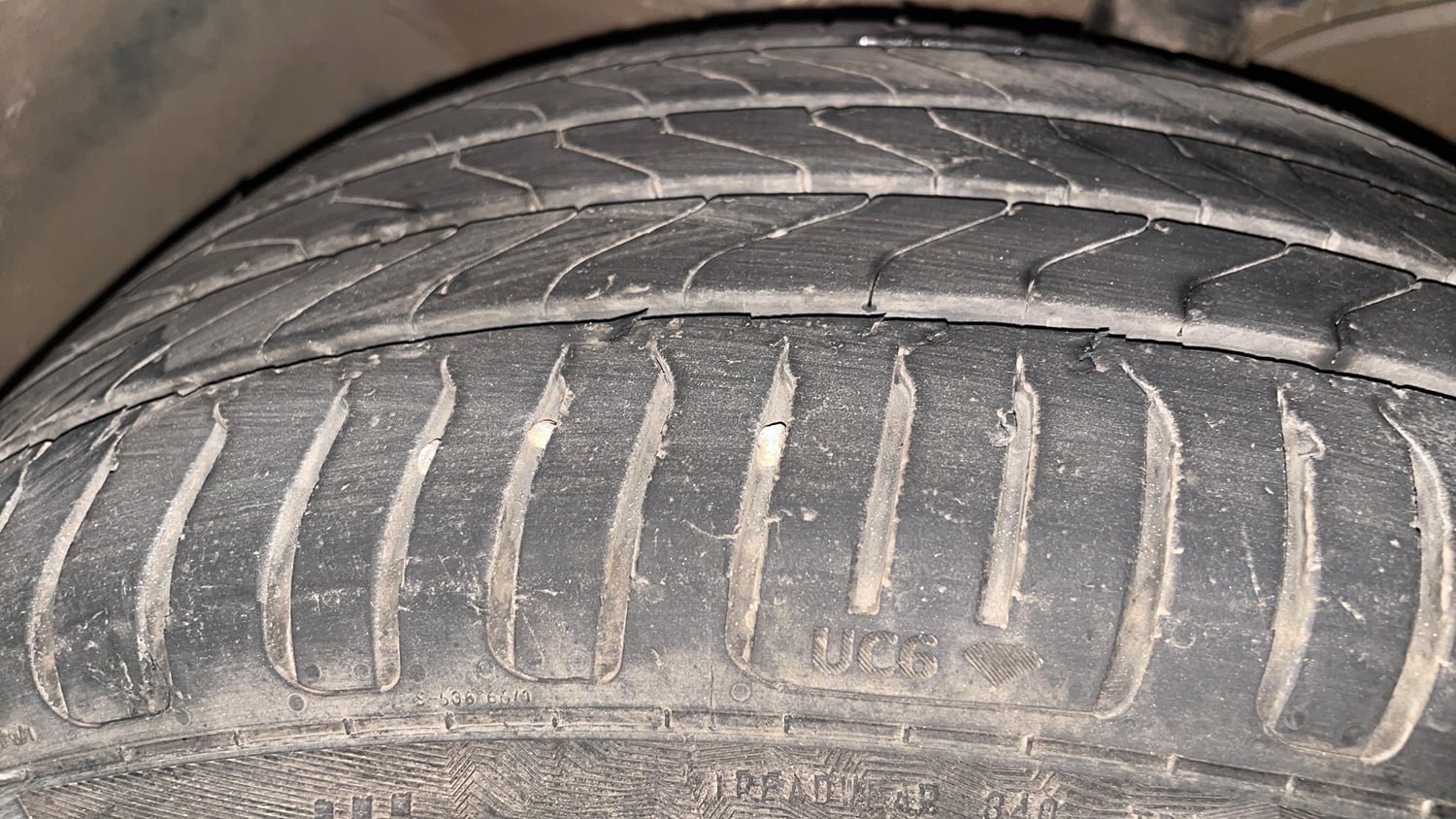 Used 2018 Hyundai Creta E Plus 1.6 Petrol Petrol Manual tyres LEFT FRONT TYRE TREAD VIEW