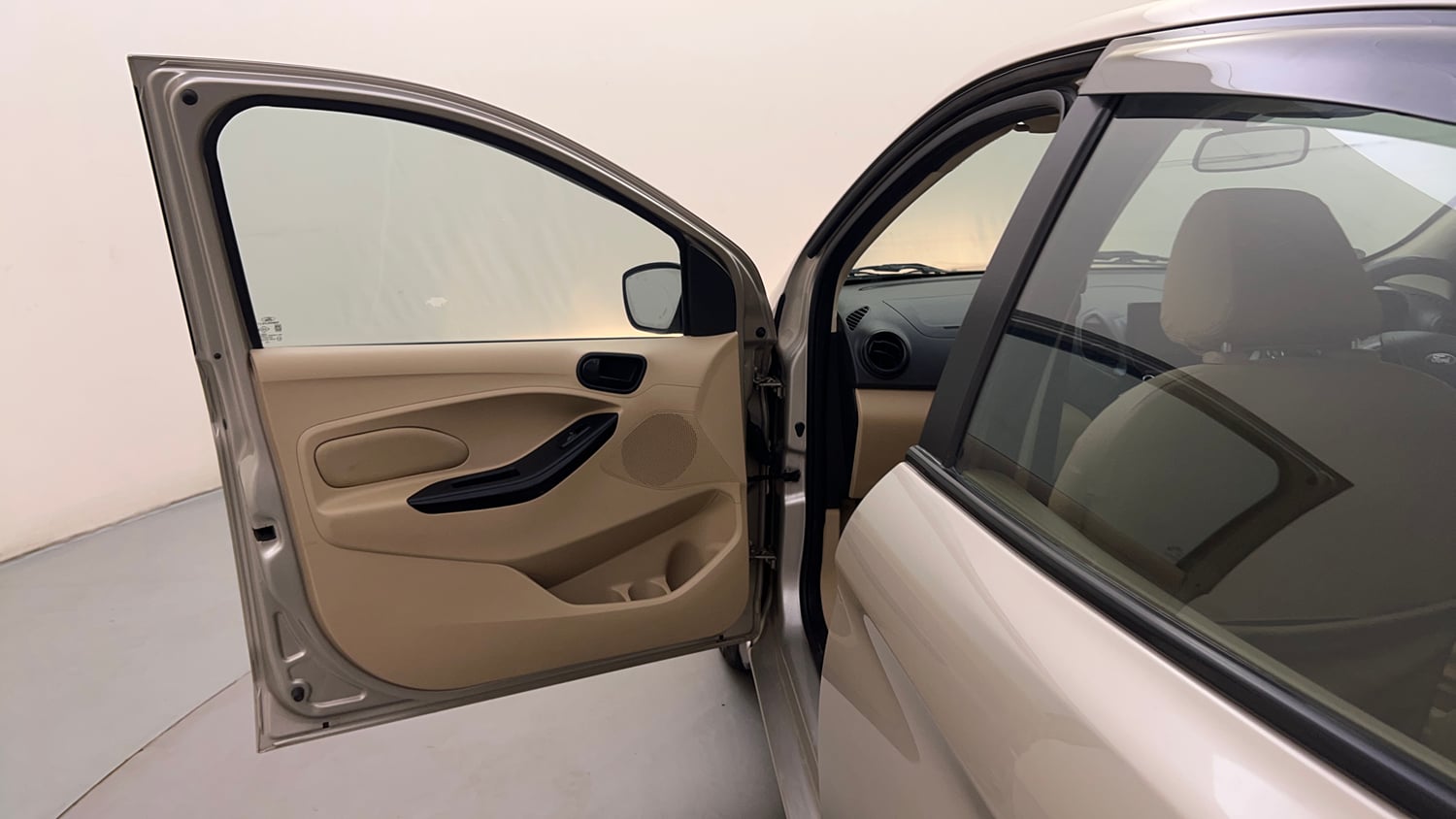 Used 2020 Ford Figo Aspire Titanium1.5 TDCi Diesel Manual interior LEFT FRONT DOOR OPEN VIEW
