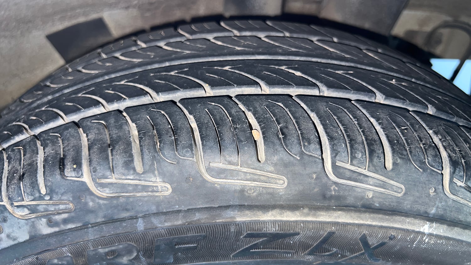 Used 2013 Hyundai Grand i10 Magna 1.2 Kappa VTVT Petrol Manual tyres LEFT REAR TYRE TREAD VIEW