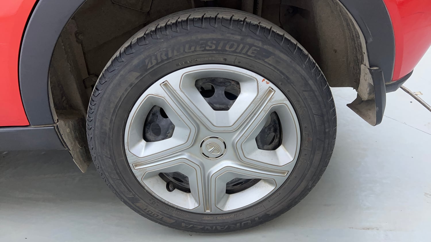 Used 2022 Tata Nexon XM (S) Diesel Diesel Manual tyres LEFT REAR TYRE RIM VIEW