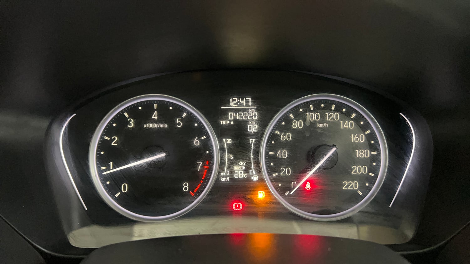 Used 2020 Honda City V Petrol Petrol Manual interior CLUSTERMETER VIEW
