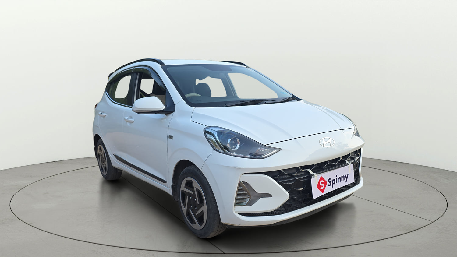 Used 2023 Hyundai Grand i10 Nios Sportz AMT 1.2 Kappa VTVT Petrol Automatic exterior RIGHT FRONT CORNER VIEW