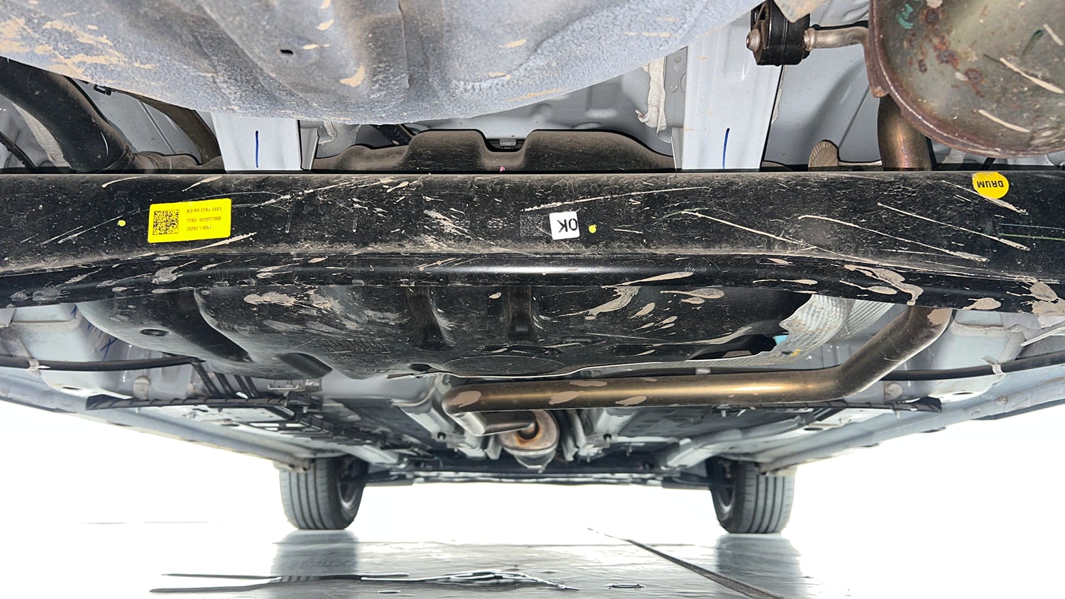 Used 2025 Hyundai New i20 Asta (O) 1.2 MT Petrol Manual extra REAR UNDERBODY VIEW (TAKEN FROM REAR)