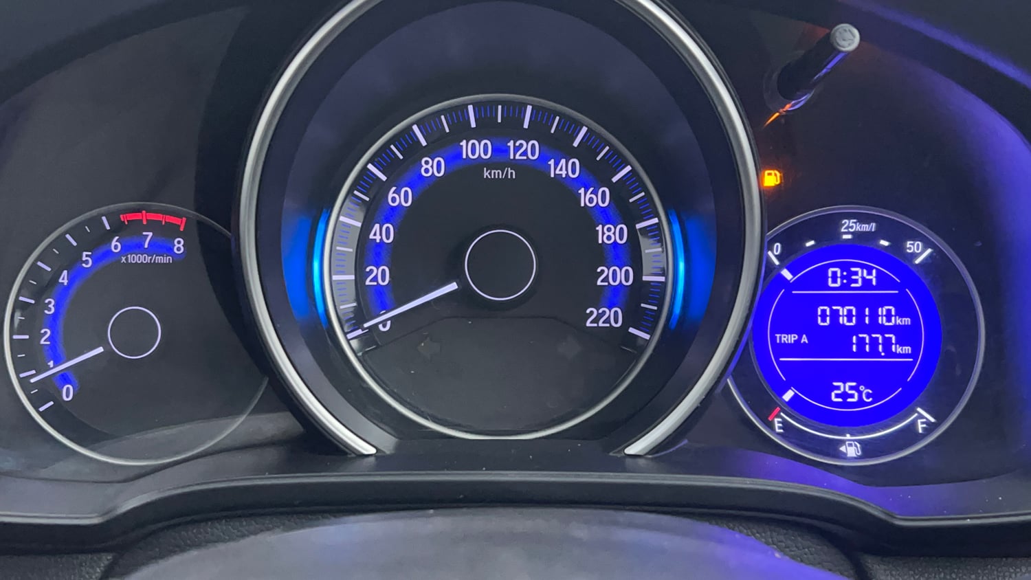 Used 2019 Honda WR-V VX MT Petrol Petrol Manual interior CLUSTERMETER VIEW