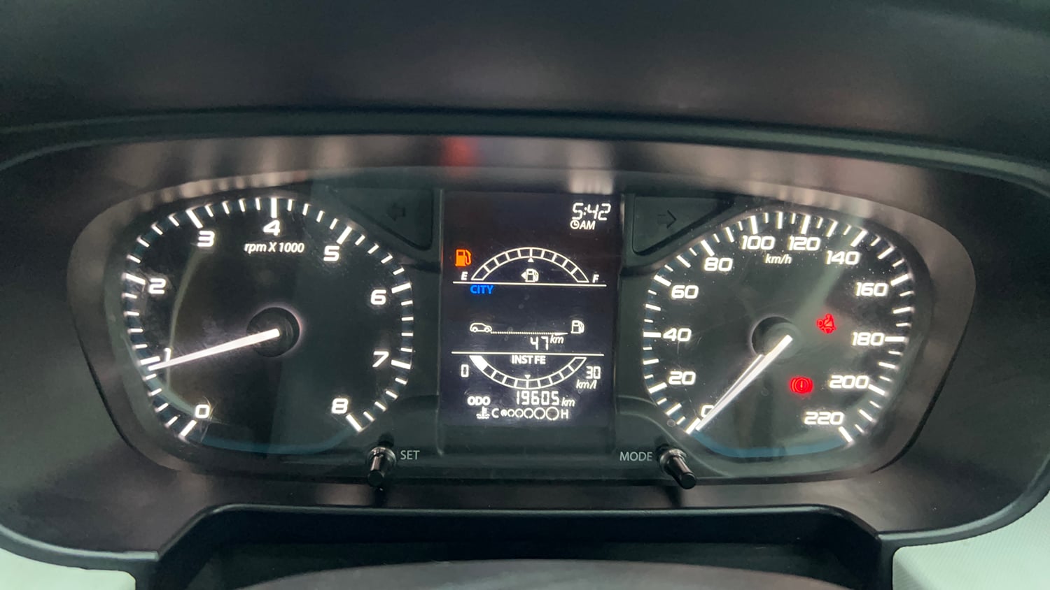 Used 2023 Tata Punch Pure MT Petrol Manual interior CLUSTERMETER VIEW