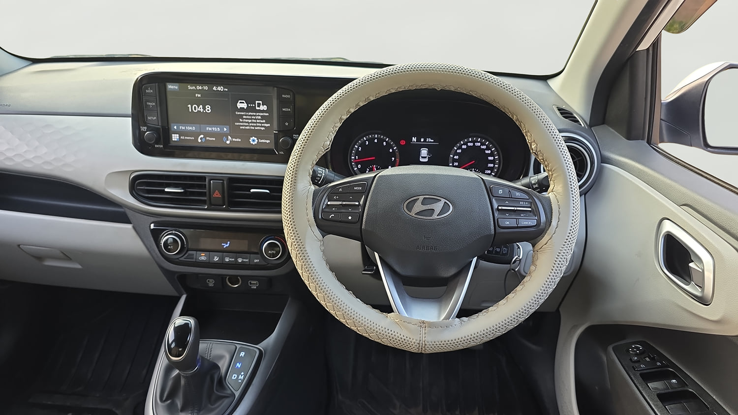 Used 2023 Hyundai Grand i10 Nios Sportz AMT 1.2 Kappa VTVT Petrol Automatic interior STEERING VIEW
